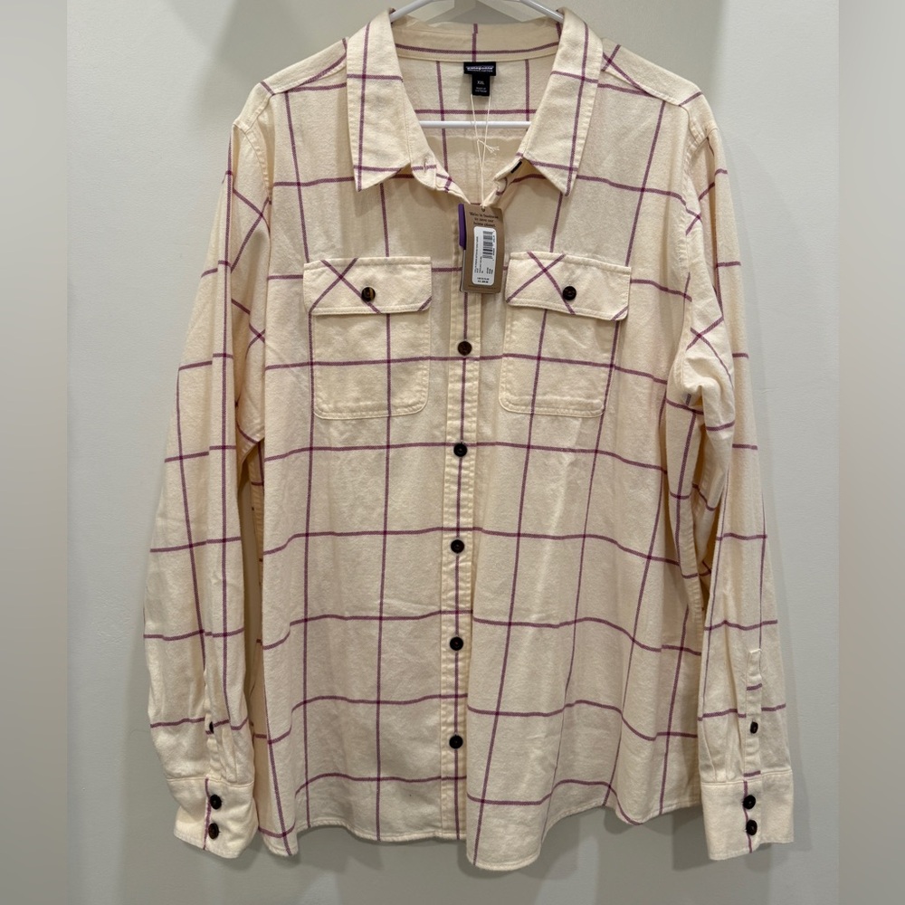Patagonia Women's Long-Sleeved Organic Cotton Fjord Flannel Shirt XXL